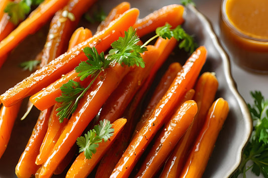 Zanahorias confitadas dulces y sabrosas