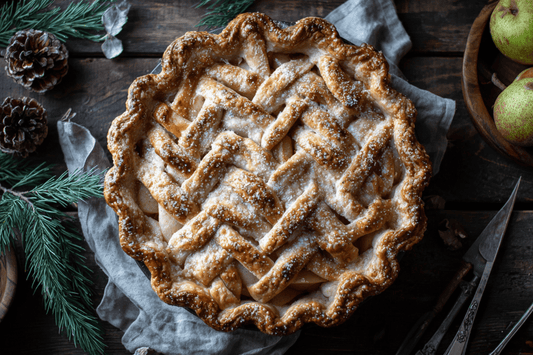Rustic Spiced Pear Pie with Flaky Butter Crust