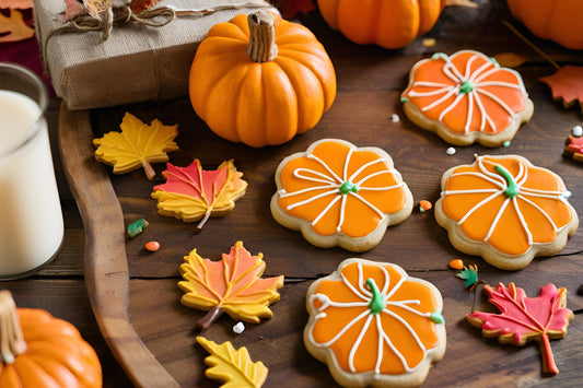 Galletas de azúcar de acción de gracias festivas