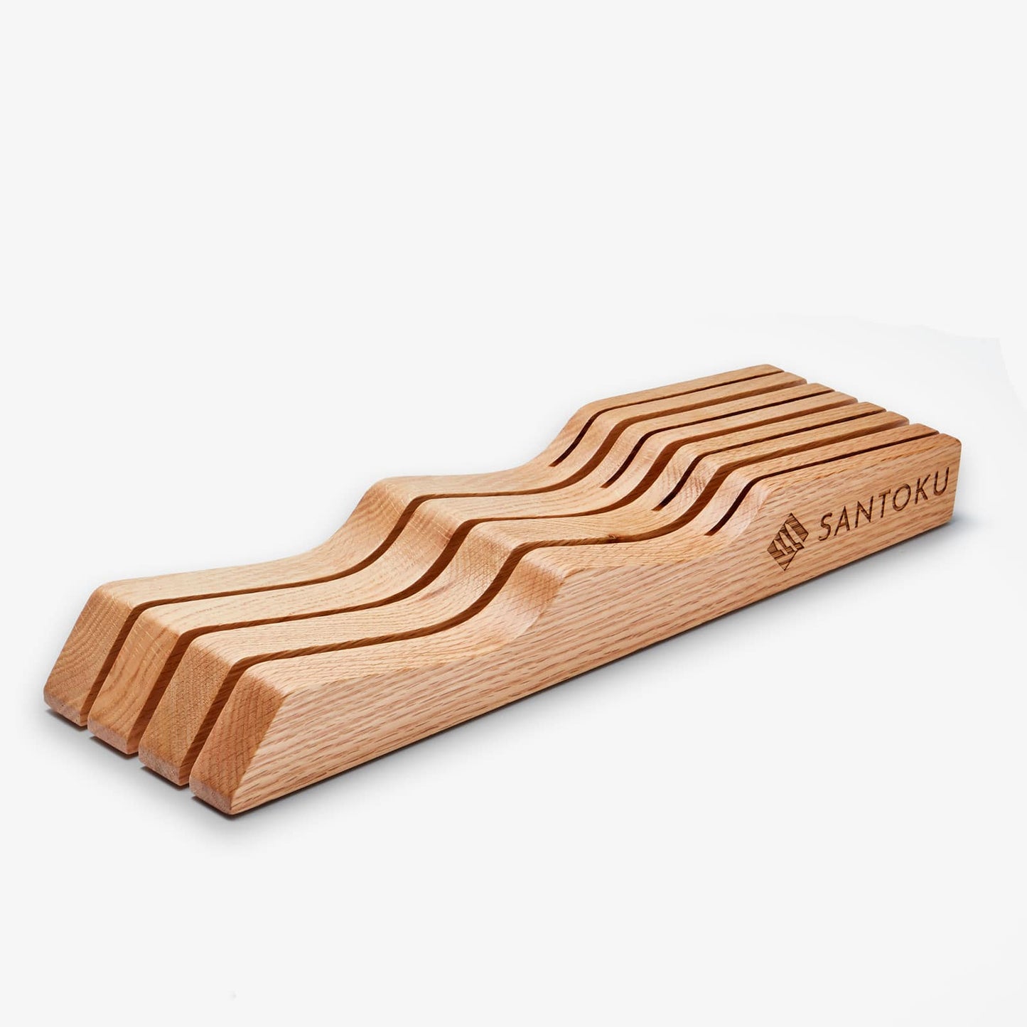 Cajón de cuchillo de cocina | Organizador de madera de mesa