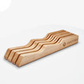 Cajón para cuchillos de cocina | Organizador de madera de mesa