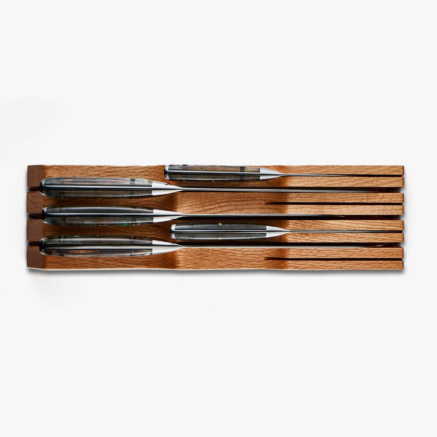 Cajón de cuchillo de cocina | Organizador de madera de mesa