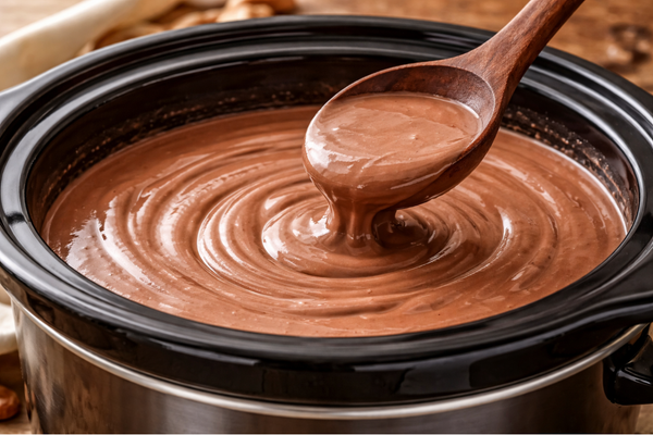 Slow-Cooked Creamy Crockpot Hot Chocolate with Melted Chocolate Richness