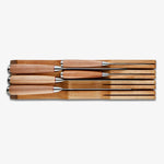 Cajón para cuchillos de cocina | Organizador de madera de mesa