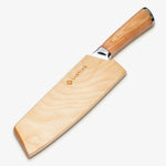 Haruta 7 İnç VG10 Ahşap Saplı ve Kınlı Japon Şam Çelik Nakiri Bıçağı