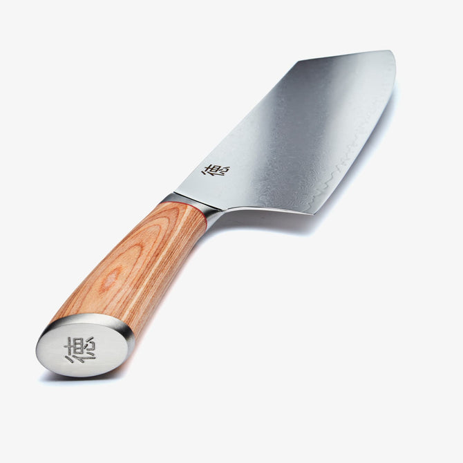 Haruta 7.7 pulgadas VG10 Damasco Japones Damasco Nakiri Cleaver con mango de madera y vaina