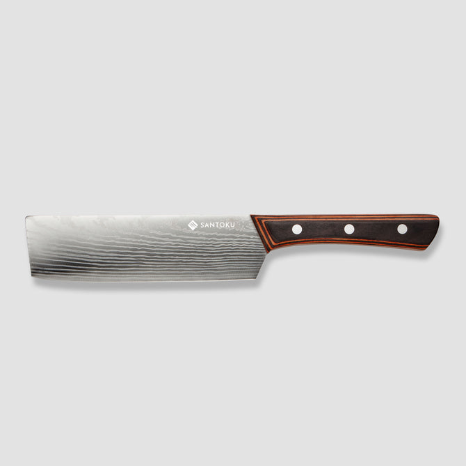 Σετ μαχαιριών κουζίνας Yuhi 6 τεμαχίων Damascus-Pattern με λαβές Pakkawood & κουτί δώρου