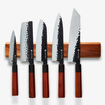 Μαγνητικό ξύλινο ράφι μαχαιριού τοίχου