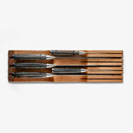 Cajón para cuchillos de cocina | Organizador de madera de mesa