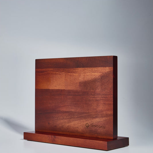 Serie de cuchillos Minato con soporte de cuchillo magnético de madera acacia